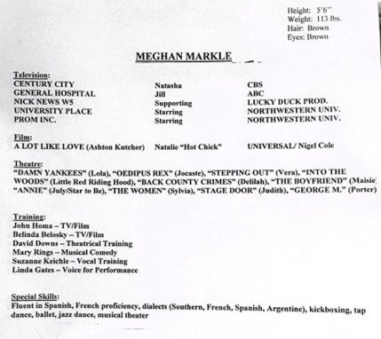 Меган Маркл была актрисой