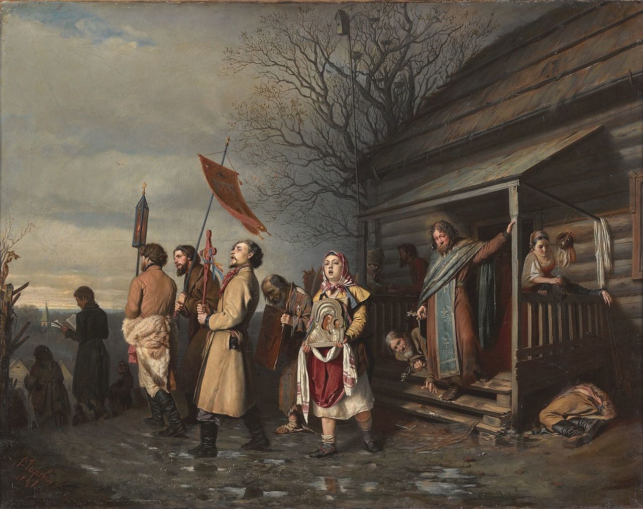 «Сельский крестный ход на Пасхе» (1861)