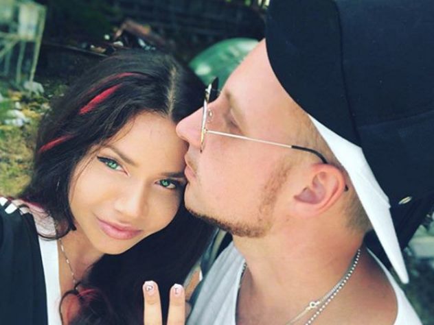 Певица Бьянка с бывшим мужем