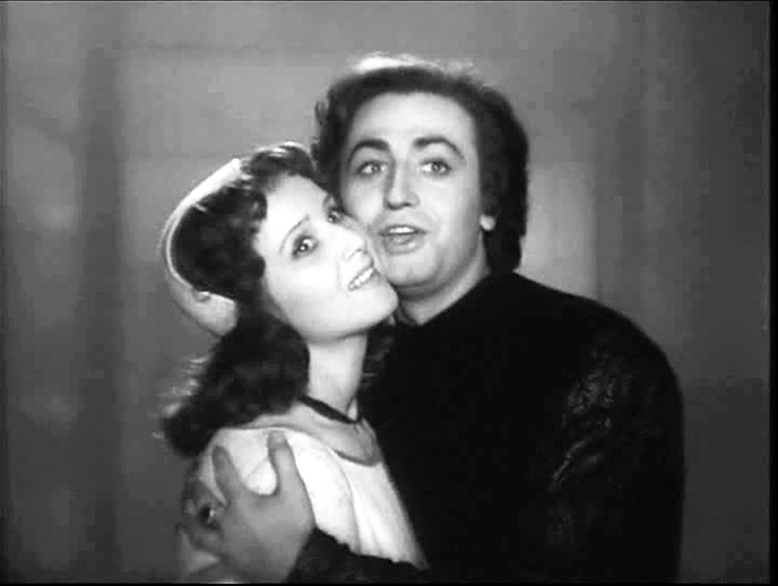 Максимова и Валентин Кулик в фильме-спектакле «Как Джанни попал в ад» (1956 г.)