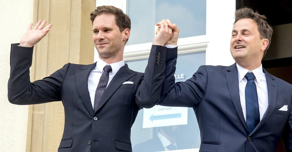 Премьер-министр Люксембурга Ксавье Беттель (справа) вышел замуж за вице-премьера Этьена Шнайдера. Вопрос: кто все-таки из этих чуваков «первая леди»?!