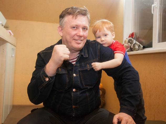Ростислав Русинов с сыном