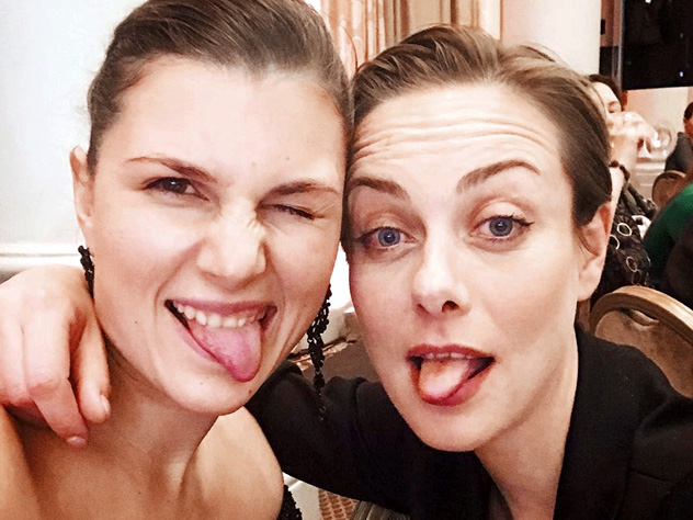 С подругой Марьяной Спивак