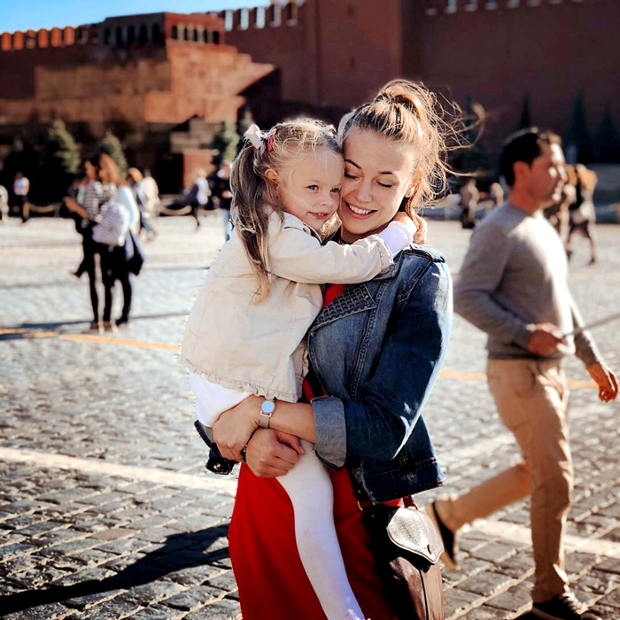 С дочкой Аней