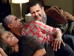 Появление Башара Асада в супружеской постели президента США озадачило Барака Обаму, зато обрадовало его жену Мишель