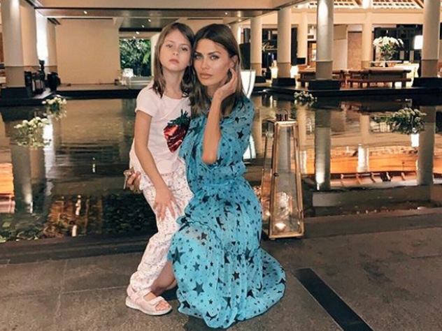 Виктория Боня с дочерью