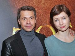 Павел Деревянко с женой
