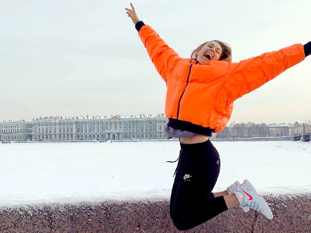Мария была в восторге от набережной Невы