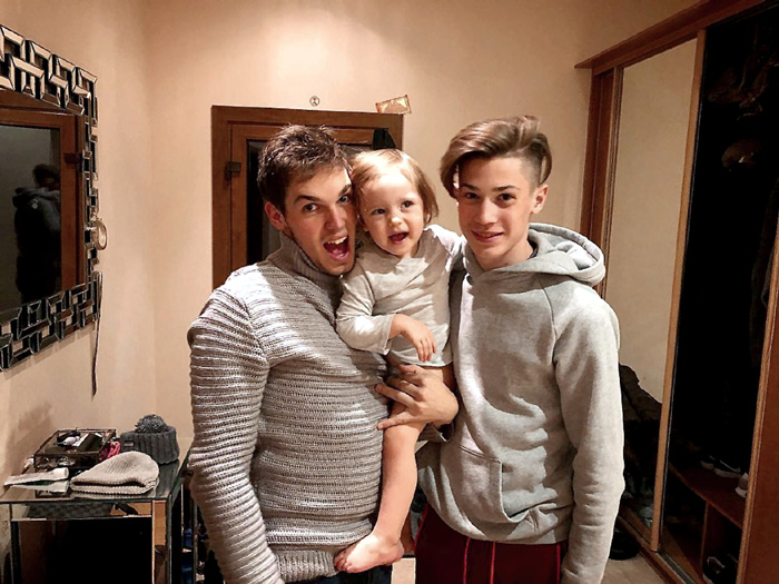 Дети Трубинера - Паша, Саша и Лиза