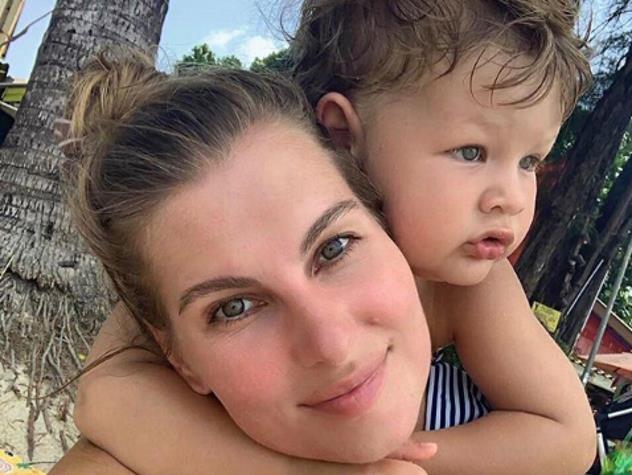 Елизавета Башарова с сыном