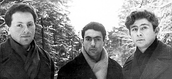 Глеб Яковлевич с поэтом Иосифом Бродским и поэтом и переводчиком Анатолием Найманом (1963 г.)