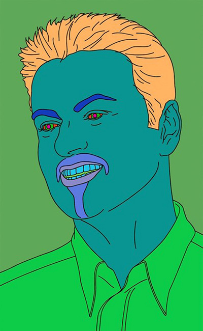 Майкл Крейг-Мартин «Портрет без названия». На этой картине 2007 г. очень похоже изображен Джордж Майкл