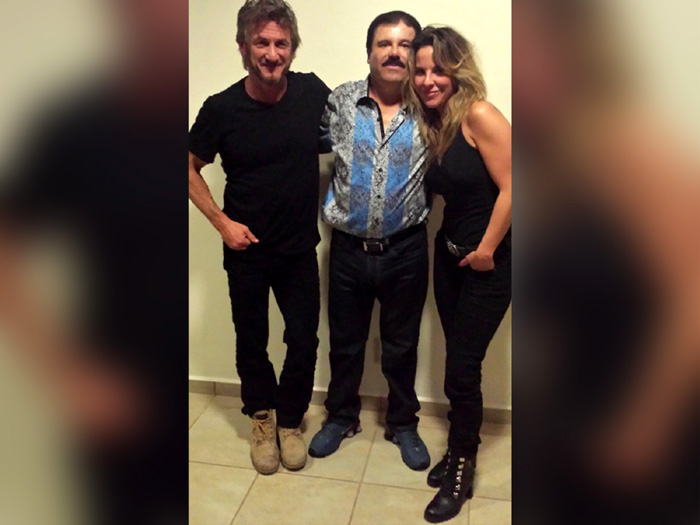 Коротышка со своими звездными друзьями Шоном Пенном и Кейт дель Кастильо