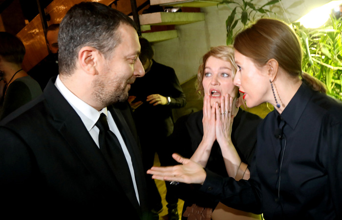 Виктория Толстоганова очень испугалась, когда Ксения Собчак начала делать комплименты ее мужу - режиссеру Алексею Аграновичу