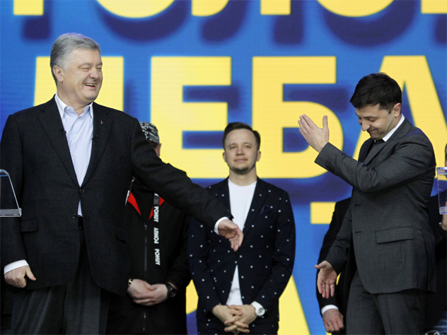 Пётр Порошенко и Владимир Зеленский