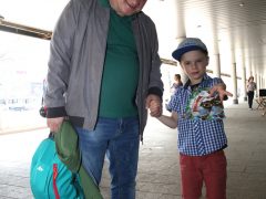 Александр Обласов с сыном Юрой