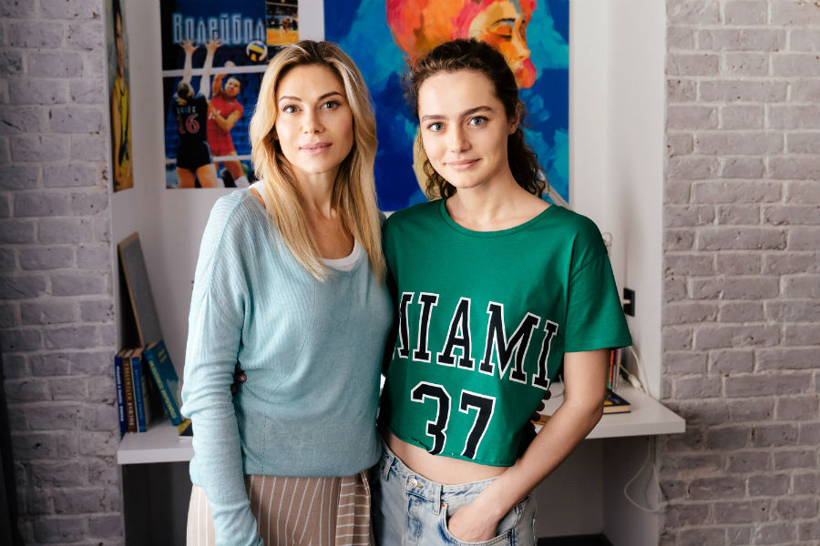 Съемки сериала «Дылды»