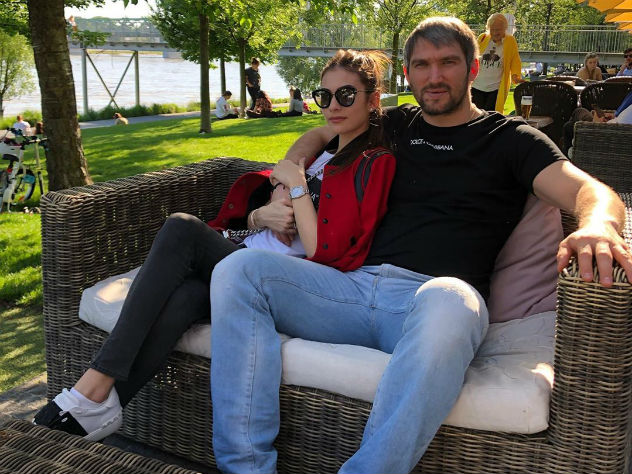 Александо Овечкин с женой