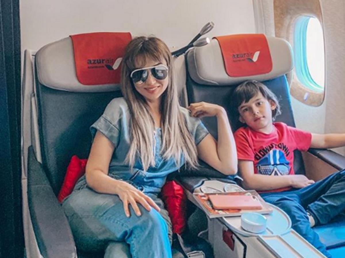 Анфиса Чехова с сыном