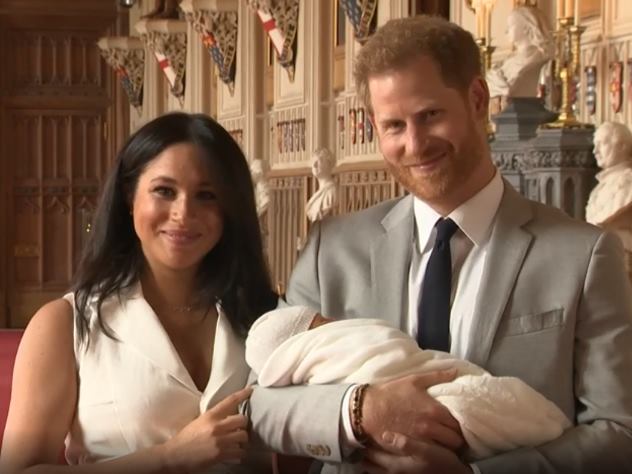 Принц Гарри и Меган Маркл с сыном