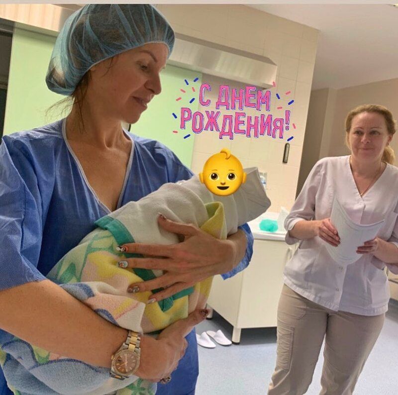 Наталья Штурм с внуком