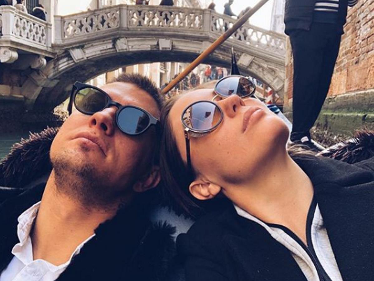 Павел Прилучный и Агата Муцениеце