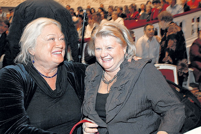 С коллегой по Малому театру - Ириной Муравьевой