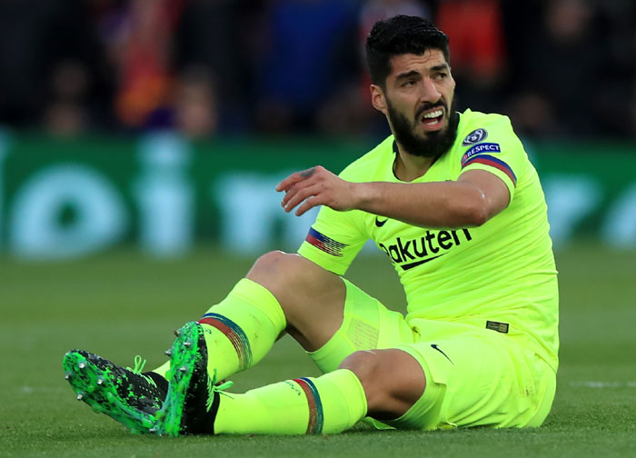 У бомбардира Луиса Суареса сбился прицел