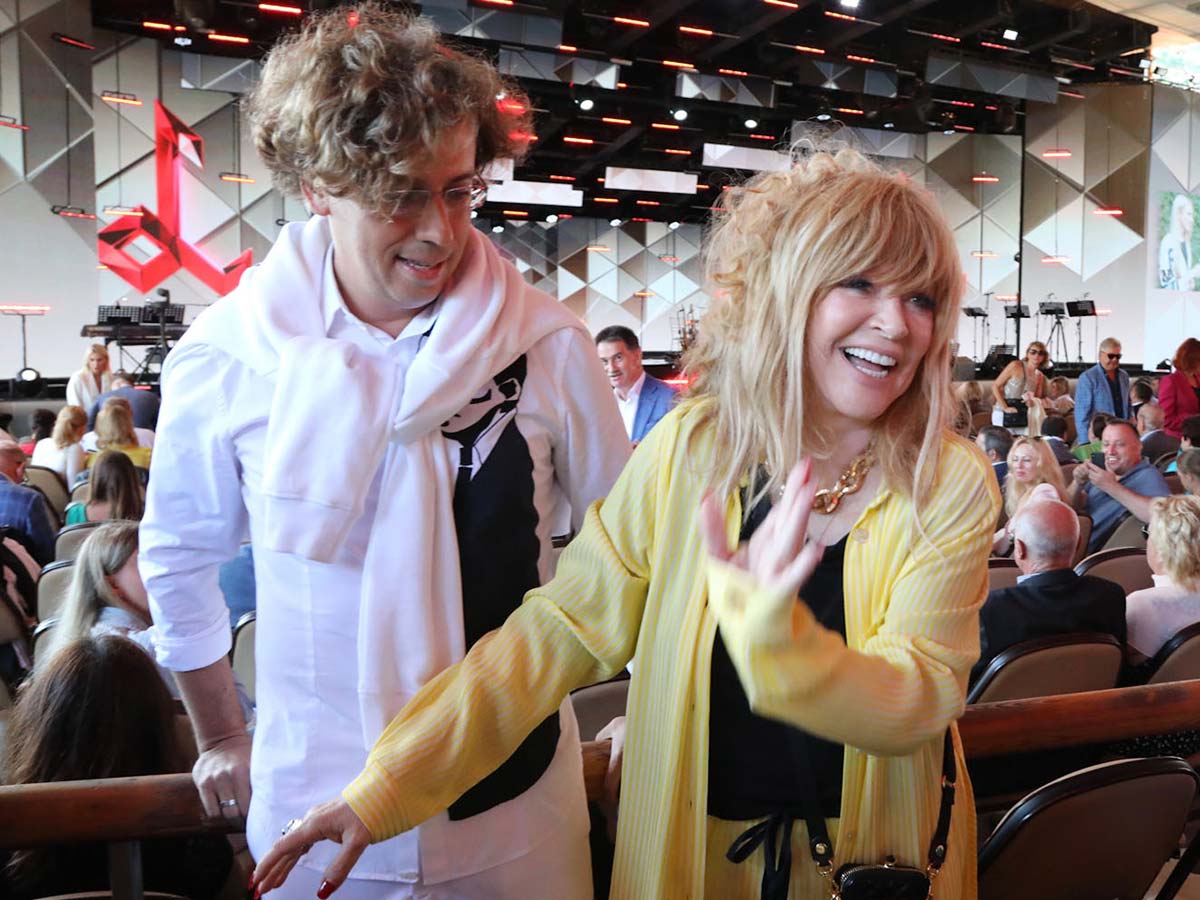 Алла Борисовна Пугачева с супругом Максимом Галкиным**