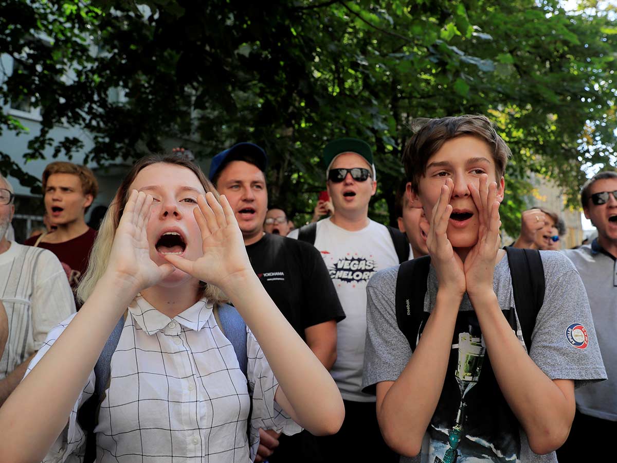 Несогласованный митинг в Москве
