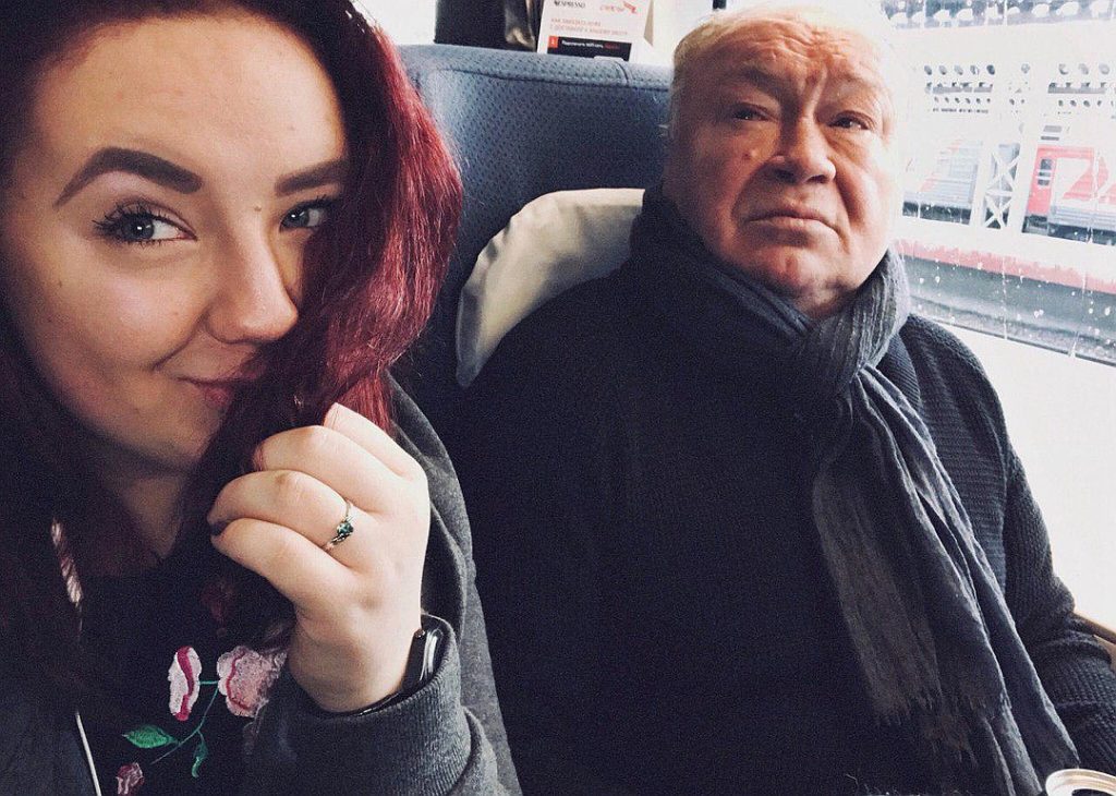 Юрий Кузнецов с дочерью