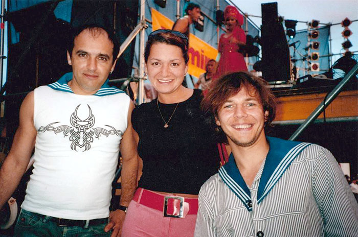 Вторая жена Левы до него близко общалась с Ильей Лагутенко (справа)