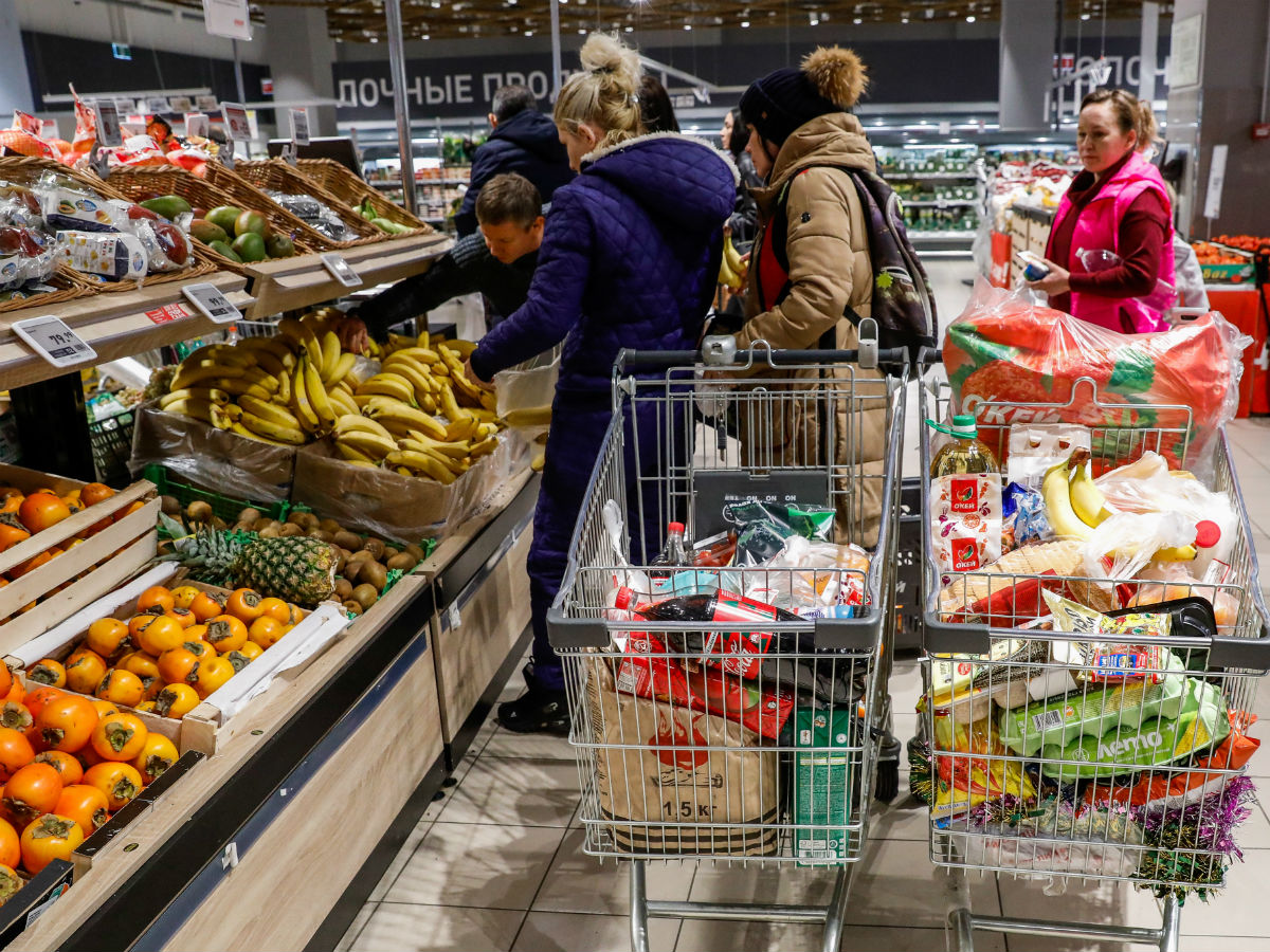 Повышение цен на продукты в России