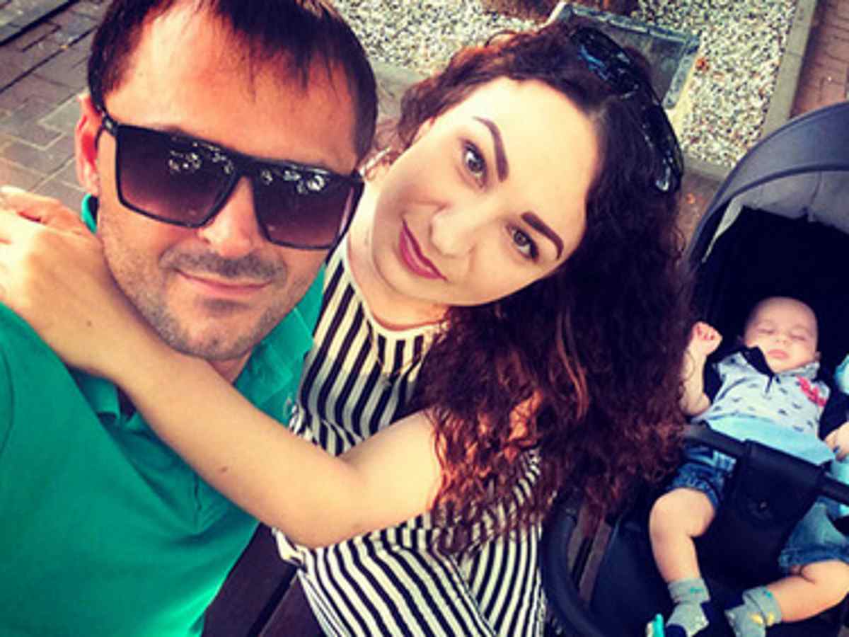 Кристина Шидукова с мужем и сыном