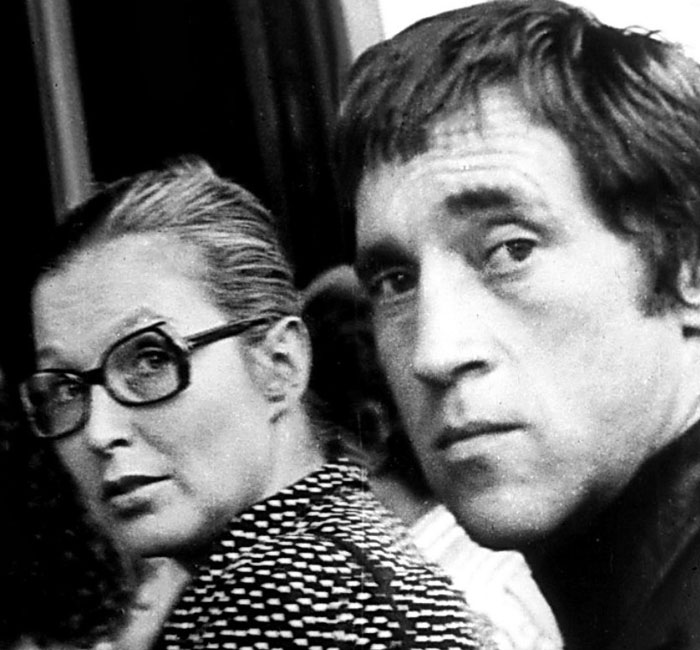 Марина Влади и Владимир Высоцкий на Московском кинофестивале. Июль 1973 год.