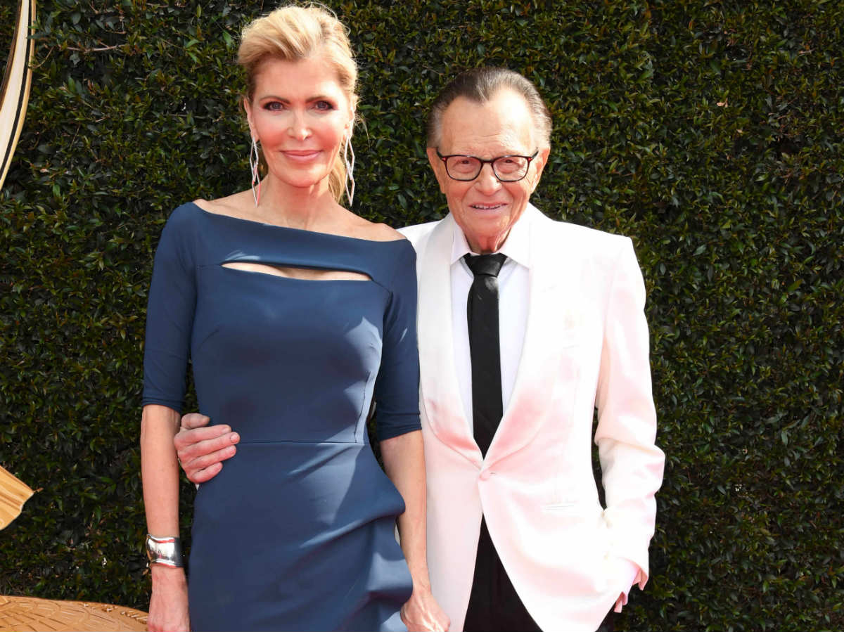 Ларри Кинг с женой Шон