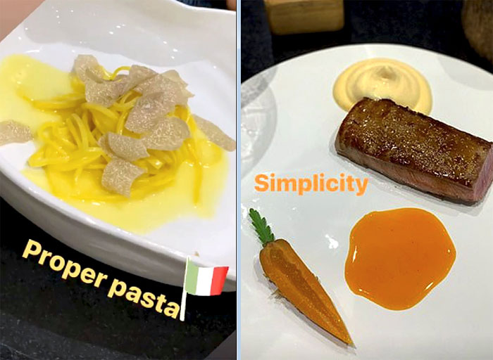 - Правильная паста, - считает Дэвид, размещая это фото в Instagram**. Десерты семейка назвала простыми, но очень вкусными