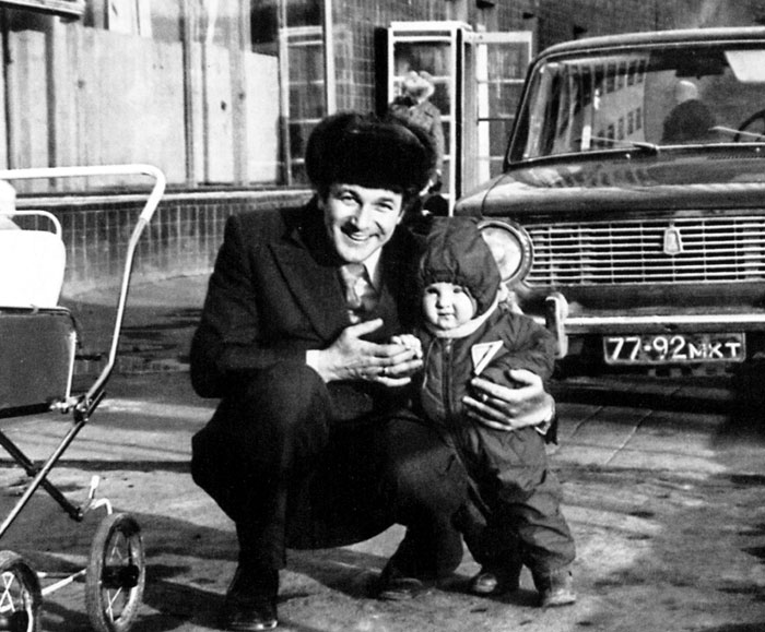 Артист с сыном Борей