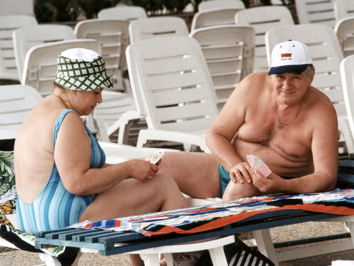 Белявский с женой Людмилой в Сочи, 1997 год