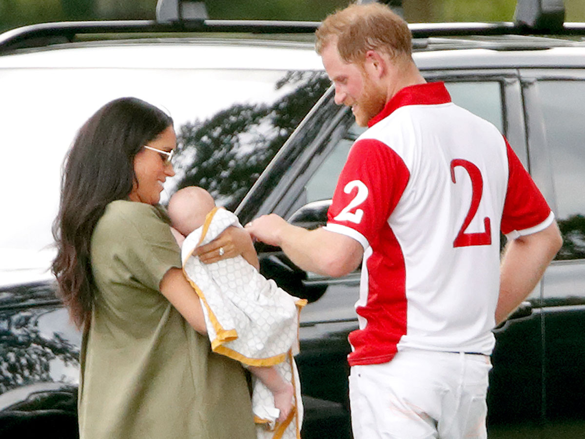 Принц Гарри и Меган Маркл с наследником