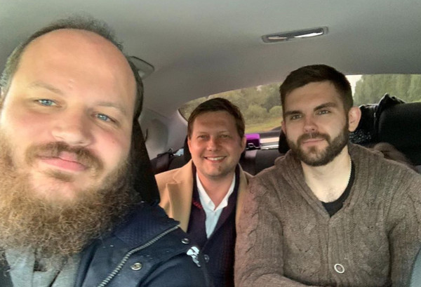 Борис Корчевников с друзьями