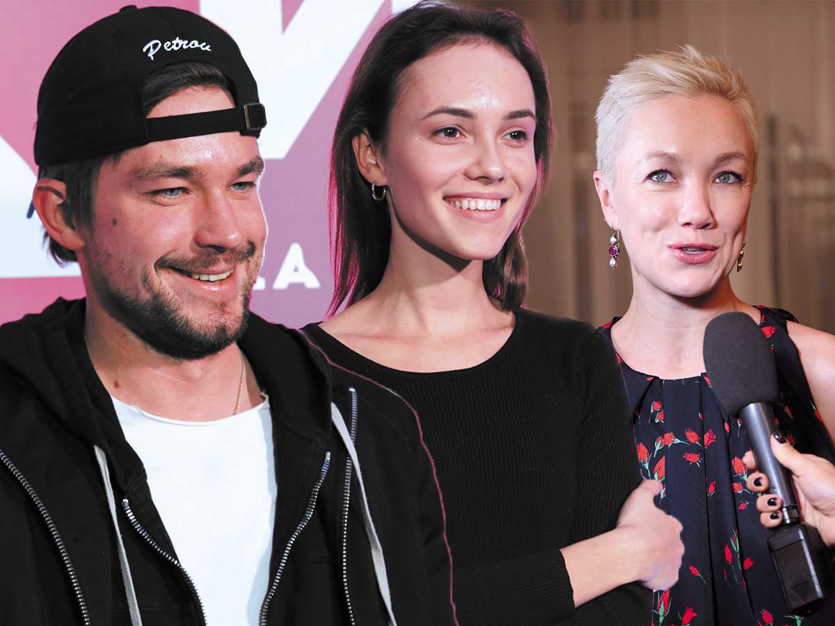 Счастливые Петров и Милославская и помолодевшая Дарья Мороз на светской премьере сериала «Триада»