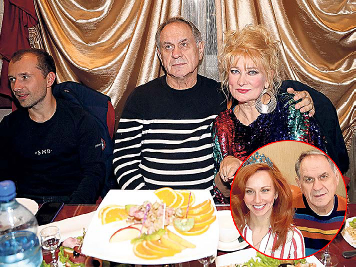 Валерий Афанасьев похвалился перед Якиным и Хохловой, что у него разница с четвертой женой - 30 лет! (На фото в круге он с Наташей. Фото: fb.com)