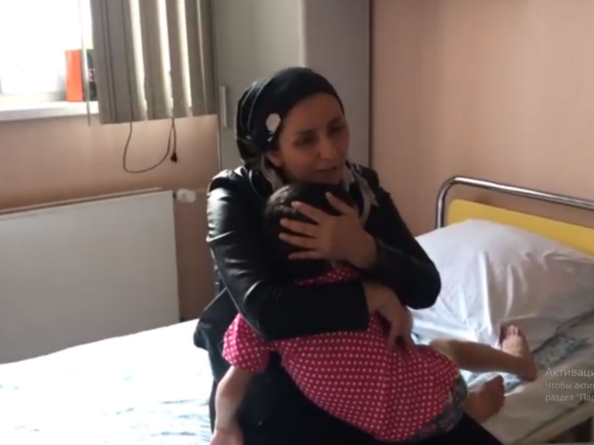 Избитая девочка из Ингушетии