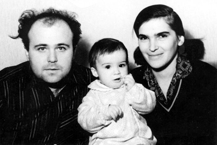 Калягин с первой женой Татьяной и дочкой Ксенией