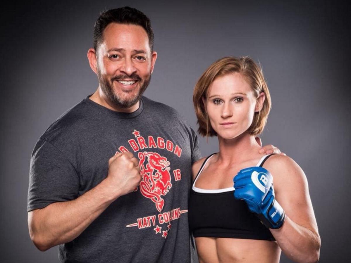 Кэти Коллинз с тренером