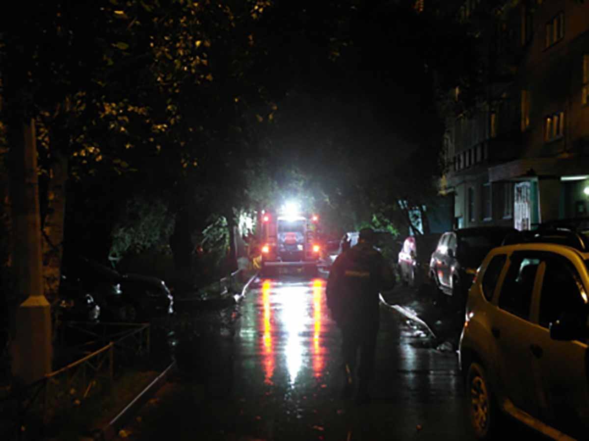 Пожар в Красноярске