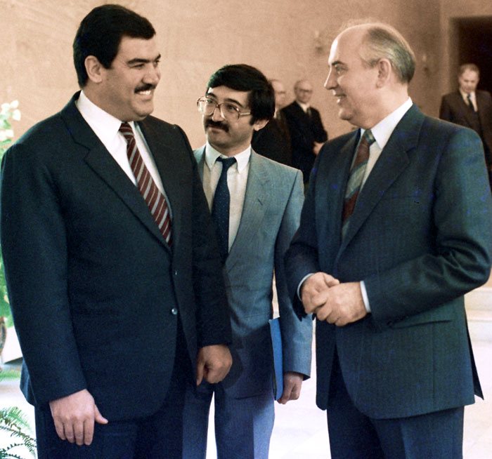 Мохаммад Наджибулла, встречаясь в Михаилом Горбачевым в 1986 году