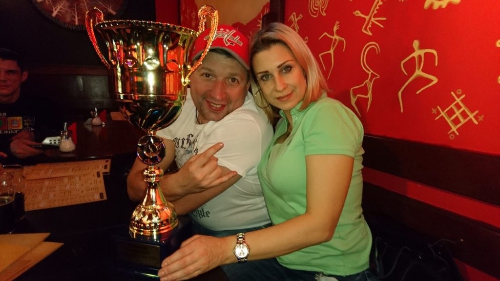 Евгения Жарикова с мужем