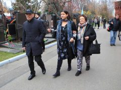 Константин Райкин с дочкой Полиной и сестрой Екатериной